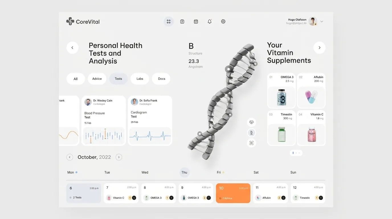 CoreVital Health Dashboard